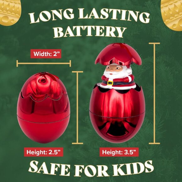 Christmas Tree Ornament Egg, Pop & Play Christmas Ball is the Best 2024 - Picture 5 of 5